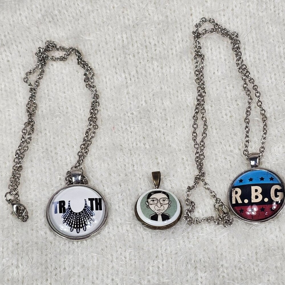 Necklaces & Pendant RBG Ruth Bader‎ Ginsburg Jewelry Lot